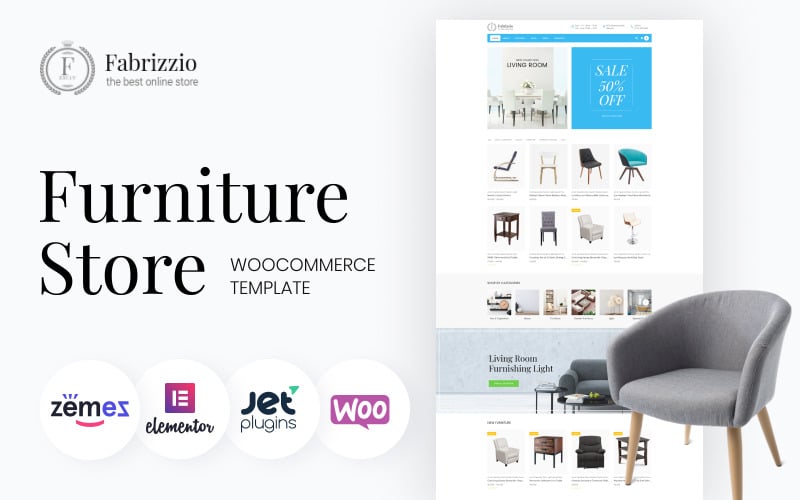 Fabrizzio - Тема WooCommerce для мебельного магазина