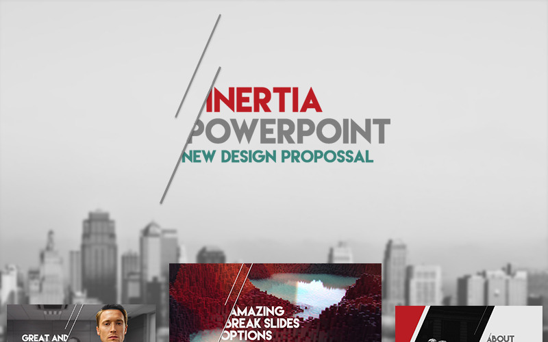Plantilla de PowerPoint - inercia
