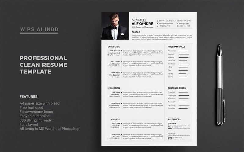 Download Резюме "Резюме №66275 официальное" / Resume - Mchalle Alexandr Resume Template - Резюме на тему трудоустройство resume,resume,template,design,cover,letter,cv,modern,clean,simple,elegant,minimal,professional,curriculum,vitae,us,diy,designer,creative,word