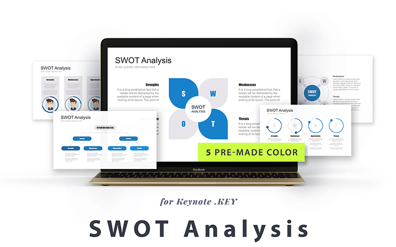 SWOT Analysis Marketing Tool - - Keynote-Vorlage