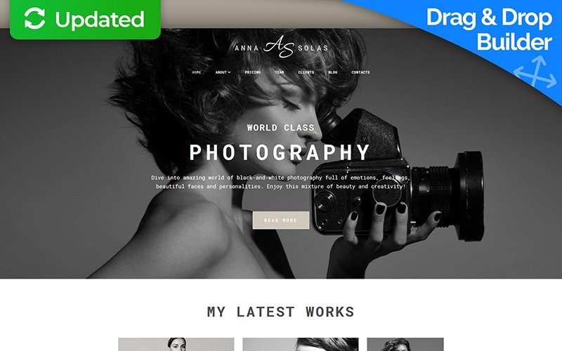 портфолио фотографов фотогалерея moto cms 3 шаблон
