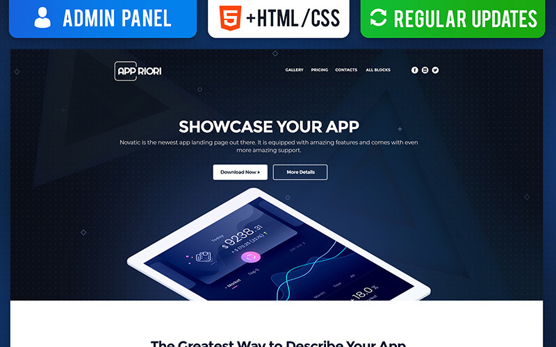 Appriori - Mobile App Landing Page Template