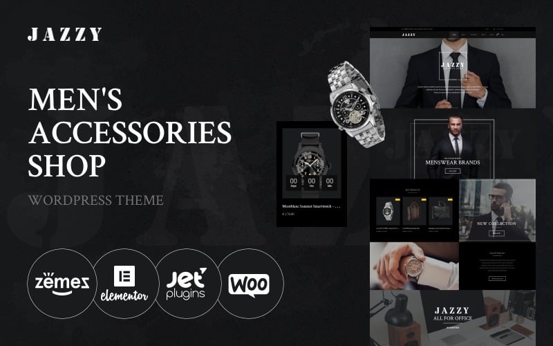 Jazzy - Mens Accessories Shop WooCommerce Theme