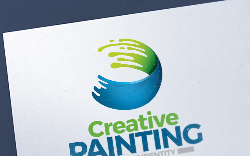 Malarstwo kreatywne | Szablon Logo projektu Splash kolor pędzla artystycznego