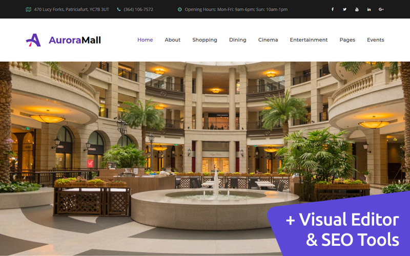 торговый центр премиум moto cms 3 шаблон