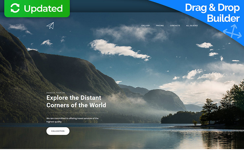 туристическое агентство motocms 3 шаблон целевой страницы