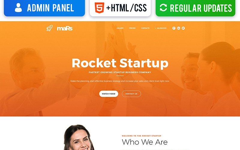 Start MotoCMS 3-bestemmingspaginasjabloon