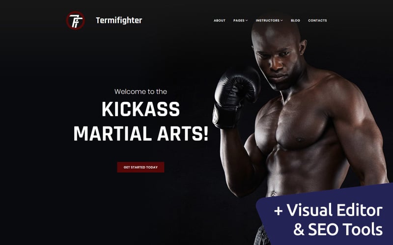 Termifighter - Martial Arts Club Moto CMS 3 Template