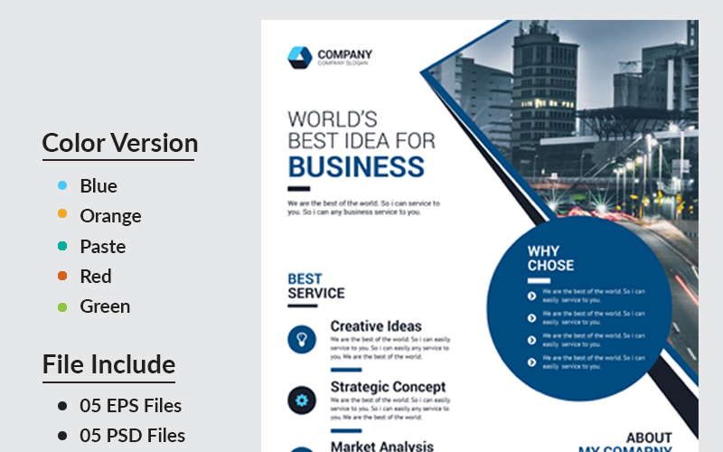 Download Фирменный стиль "World Business Flyer - Corporate Identity Template" / World Business Flyer - Corporate Identity Template - Фирменный стиль на тему графика flyer corporate liflet computer internet stationery poster id kit blue hi-quality official sample business logo professional modern art standard creative