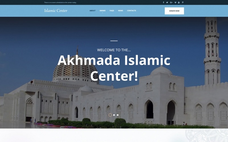 Islamic Center Moto CMS HTML Template