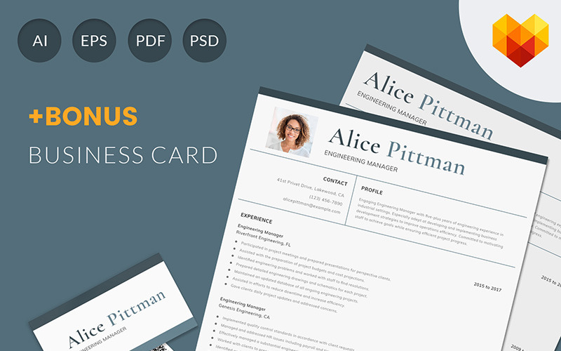 Alice Pittman - Engineering Manager Lebenslaufvorlage
