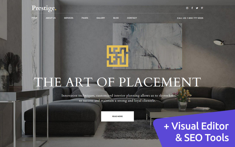 лучший дизайн интерьера moto cms 3 шаблон