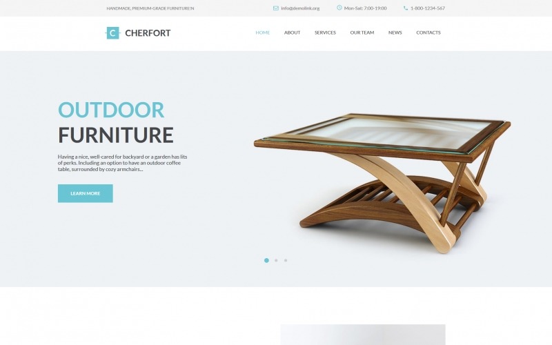 мебельная компания moto cms html шаблон