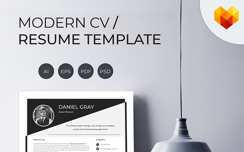 Daniel Gray - Event Planner Premium CV Template №66457