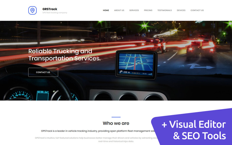 gps tracking premium moto cms 3 шаблон