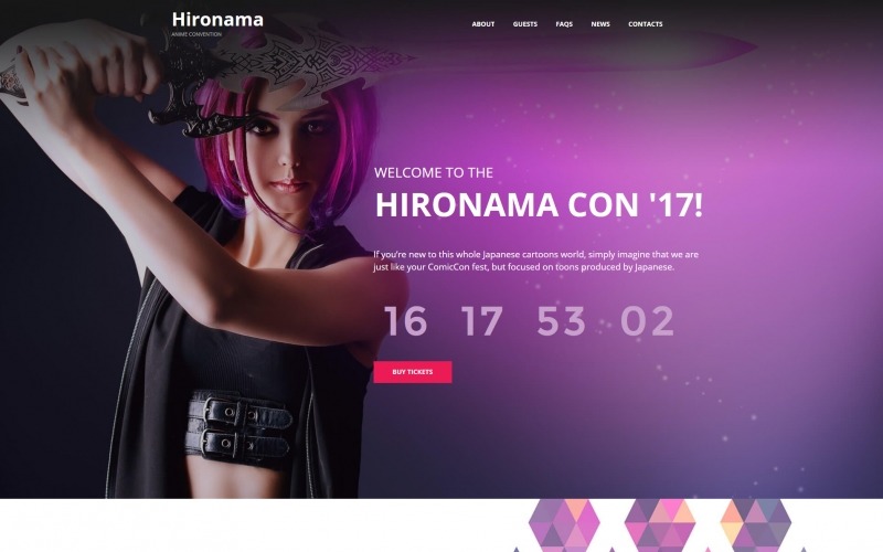 html шаблон anime moto cms