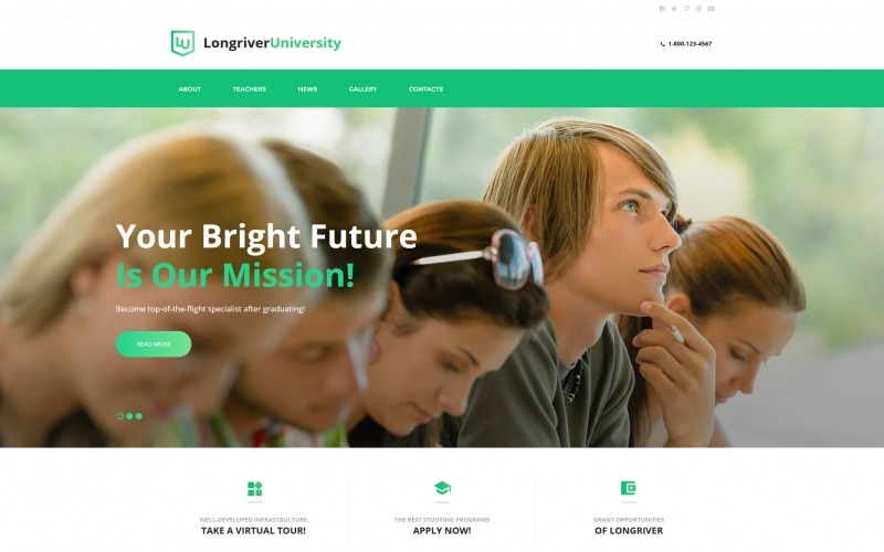 html шаблон university moto cms