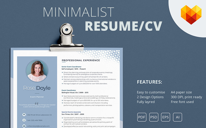 Download Резюме "Пример резюме на работу учителя" / Rose Doyle - Event Manager Resume Template - Резюме на тему графика event manager planner meeting coordinator organizor consultant resume cv cover letter curriculum vitae wedding party celebration assistant associate events campaigns organizer