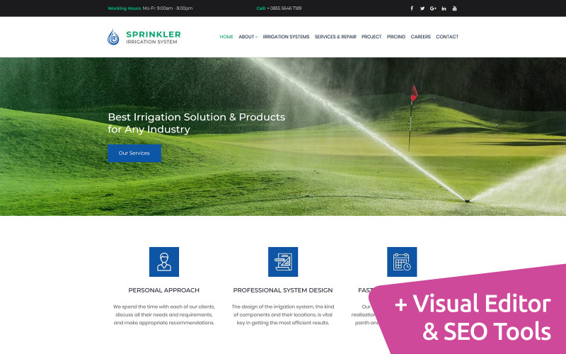 водная система премиум moto cms 3 шаблон