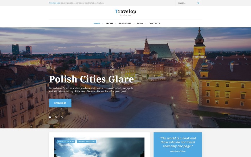 Travelop_lite - Reisefotoblog WordPress Theme