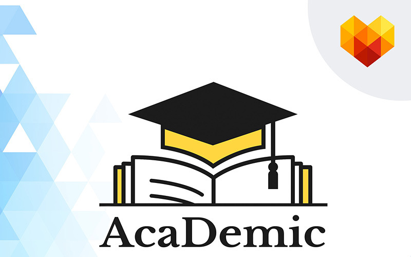 Download Шаблон логотипа "AcaDemic - Education Logo Template" / AcaDemic - Education Logo Template - Шаблон логотипа на тему графика education preschool school learn learning care elementary infant toddler child children class classes teache
