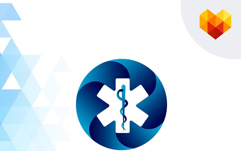 Beta Pharm Medical Logo Şablonu
