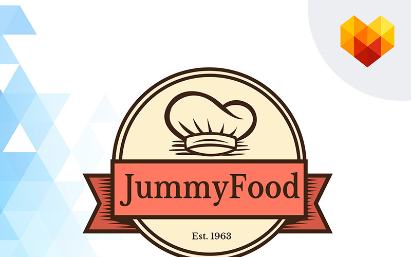 Jummy Food Restaurant Logo Şablonu