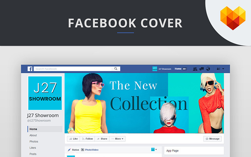 Moda Mağazası Facebook Kapağı PSD Sosyal Medya Şablonu