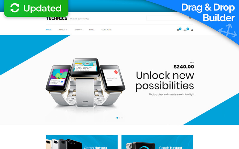 gadgets store motocms ecommerce template