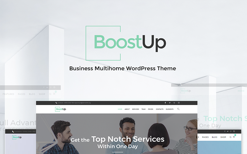 BoostUp Business Consulting WordPress Teması