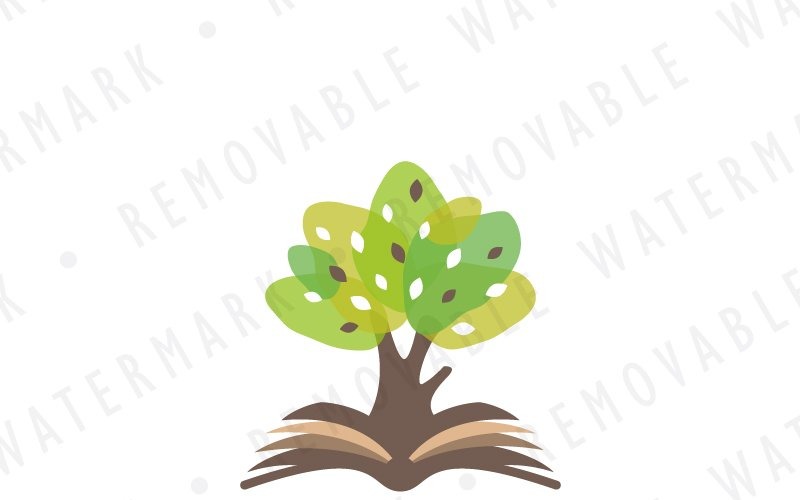 Logotypmall för lärande träd