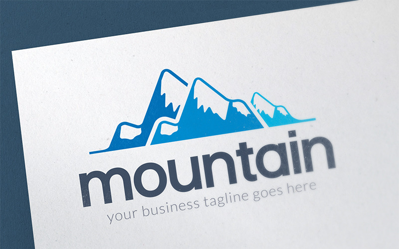 Modèle de logo Mountain Hill