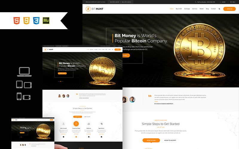 Bit Munt - Bitcoin Kripto Para Birimi Teması