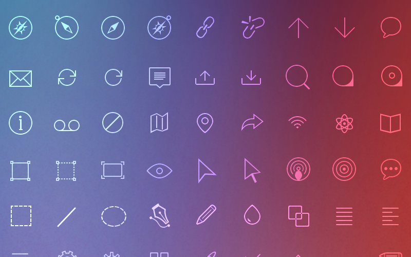 Download Набор иконок "Linicons Icon Set" / Linicons Icon Set - Набор иконок на тему графика minimal clean icon perfect modern new smart cryptocurrency job awesome simple great love sweet vector scalable template easy tool photoshop