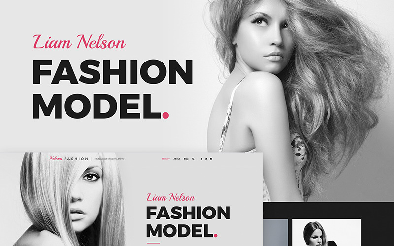 Nelson Fashion - Tema Elementor de WordPress para agencia de modelos