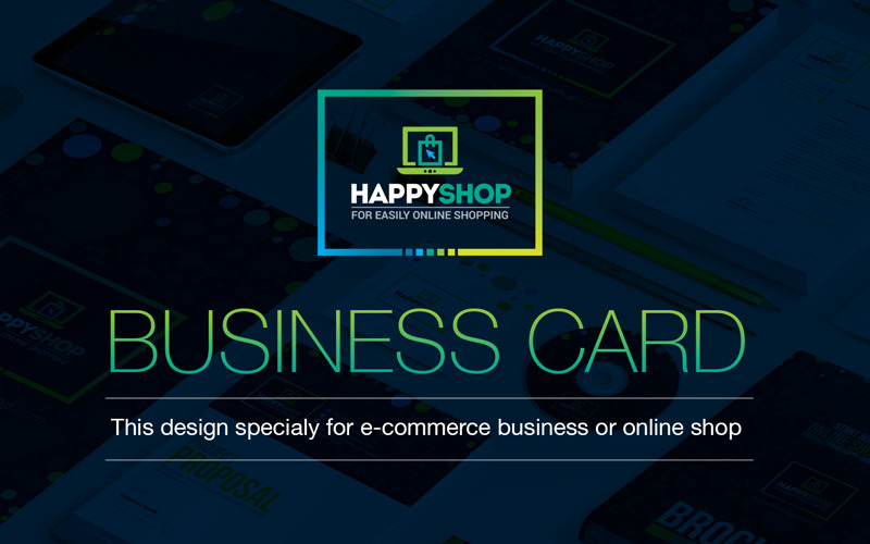 Візитна картка для електронної комерції або Інтернет-магазину | Візитна картка торгового центру
