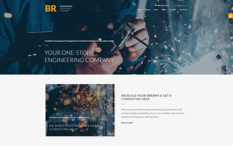 BR-工业公司专业视差Joomla模板