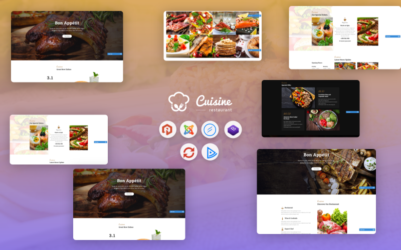 шаблон food service joomla