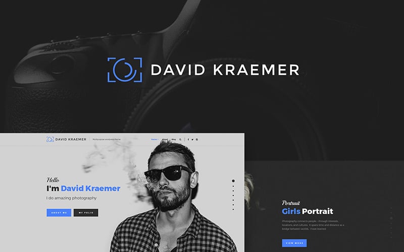 David Kraemar - Tema de WordPress para fotógrafo
