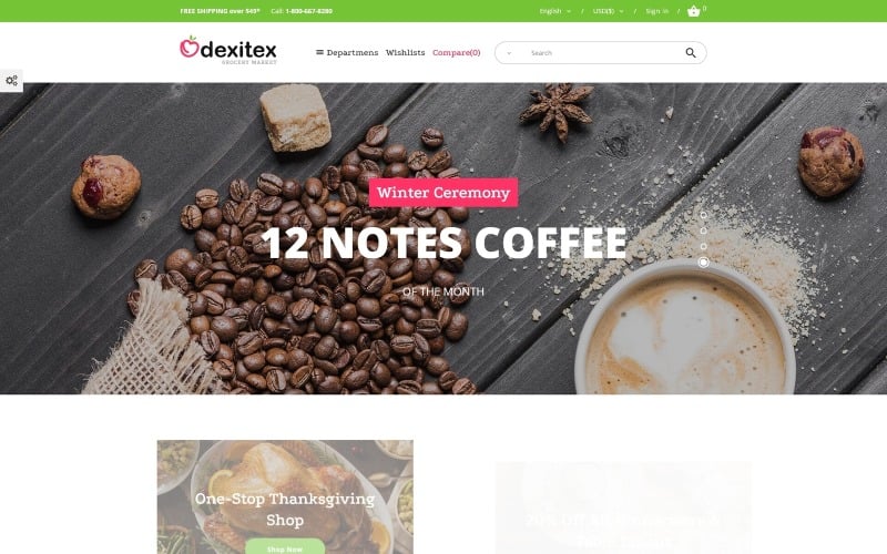 Dexitex - Grocery Market PrestaShop Teması