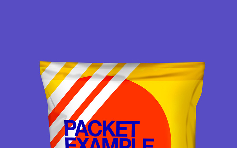 Maquete de produto de embalagem de saco de plástico