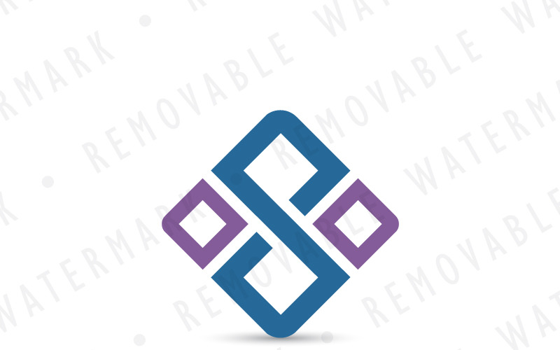 Download Шаблон логотипа "S Square Connection Logo Template" / S Square Connection Logo Template - Шаблон логотипа на тему графика square simple letter s abstract connection collaboration loop infinity bond link logo design template technology data stylized communication network information