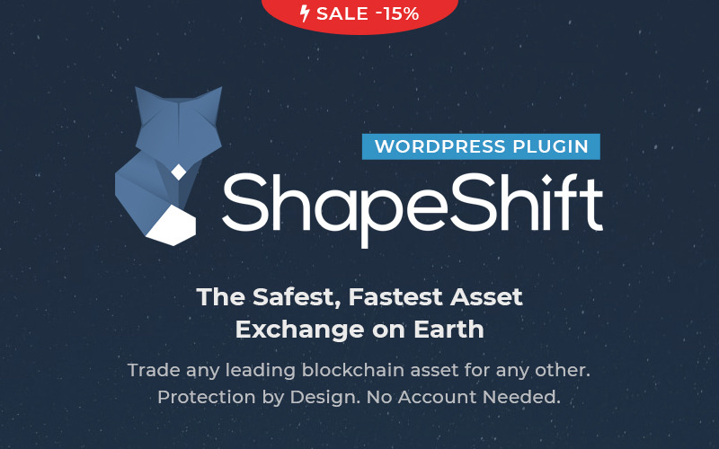 ShapeShift - Kryptowährungsaustausch WordPress Plugin