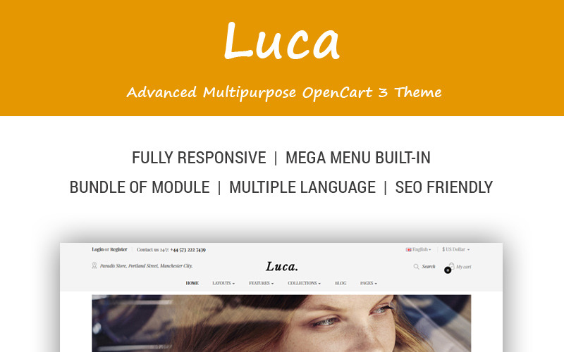 Luca-多用途OpenCart模板
