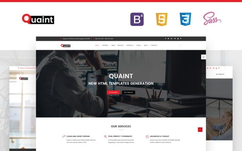 Pittoresque - Modèle de site Web polyvalent flexible pour les entreprises