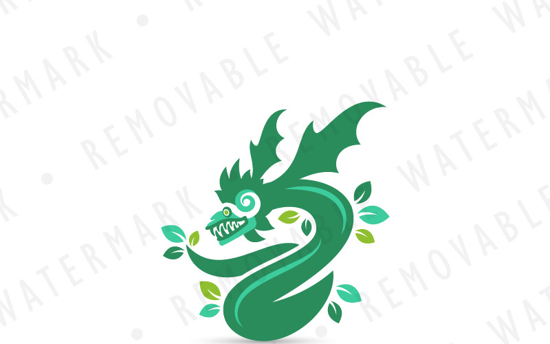 Download Шаблон логотипа "Quetzalcoatl Serpent God Logo Template" / Quetzalcoatl Serpent God Logo Template - Шаблон логотипа на тему графика nature energy earth sky god dragon spirit snake winged fertility serpent aztec mayan quetzalcoatl garden logo design template mythical creature