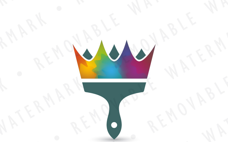 Шаблон логотипа королевской живописи