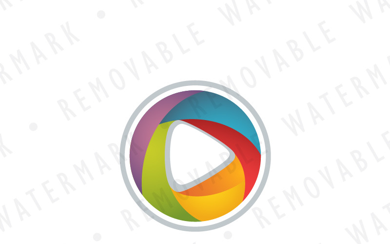 Шаблон логотипу абстрактних змішаних засобів масової інформації