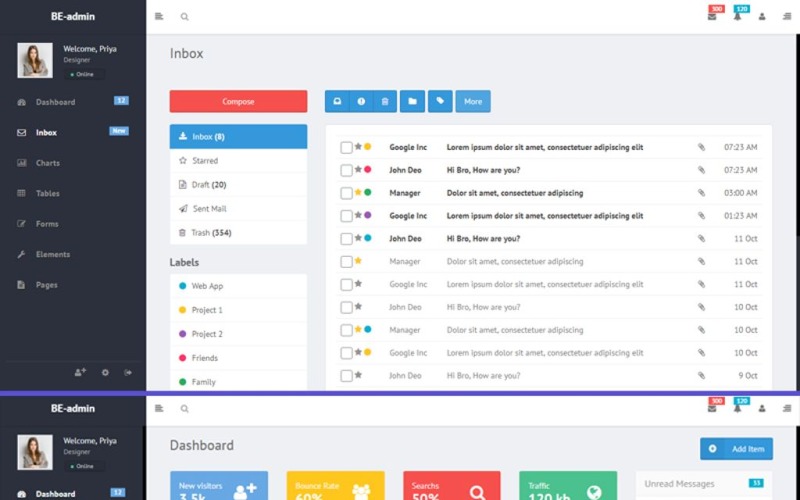 Soyez administrateur - Modèle d'administration Bootstrap