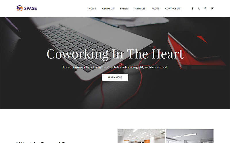 Spase - Business And Coworking Szablon strony internetowej HTML